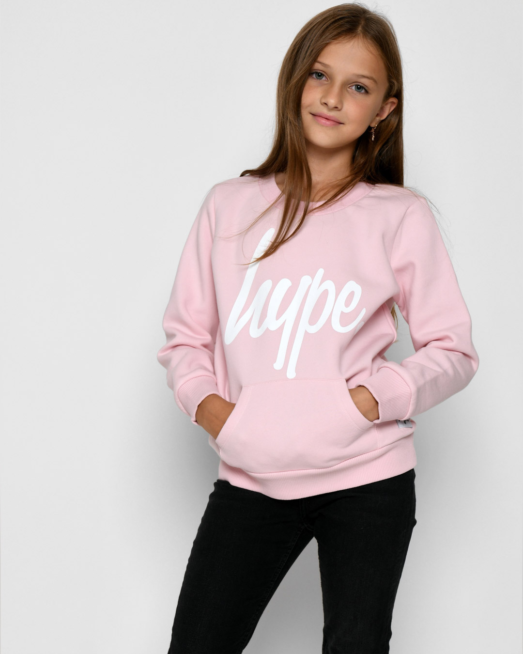 Розовый свитшот с рисунком HYPE 52546